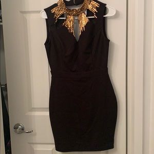 Black cocktail dress
